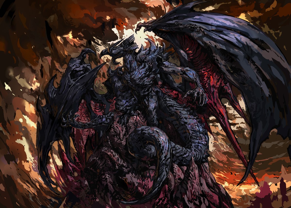 The Antediluvian Dragon is now available as a metal print in my Displate shop!

Link in the comments! 🔻