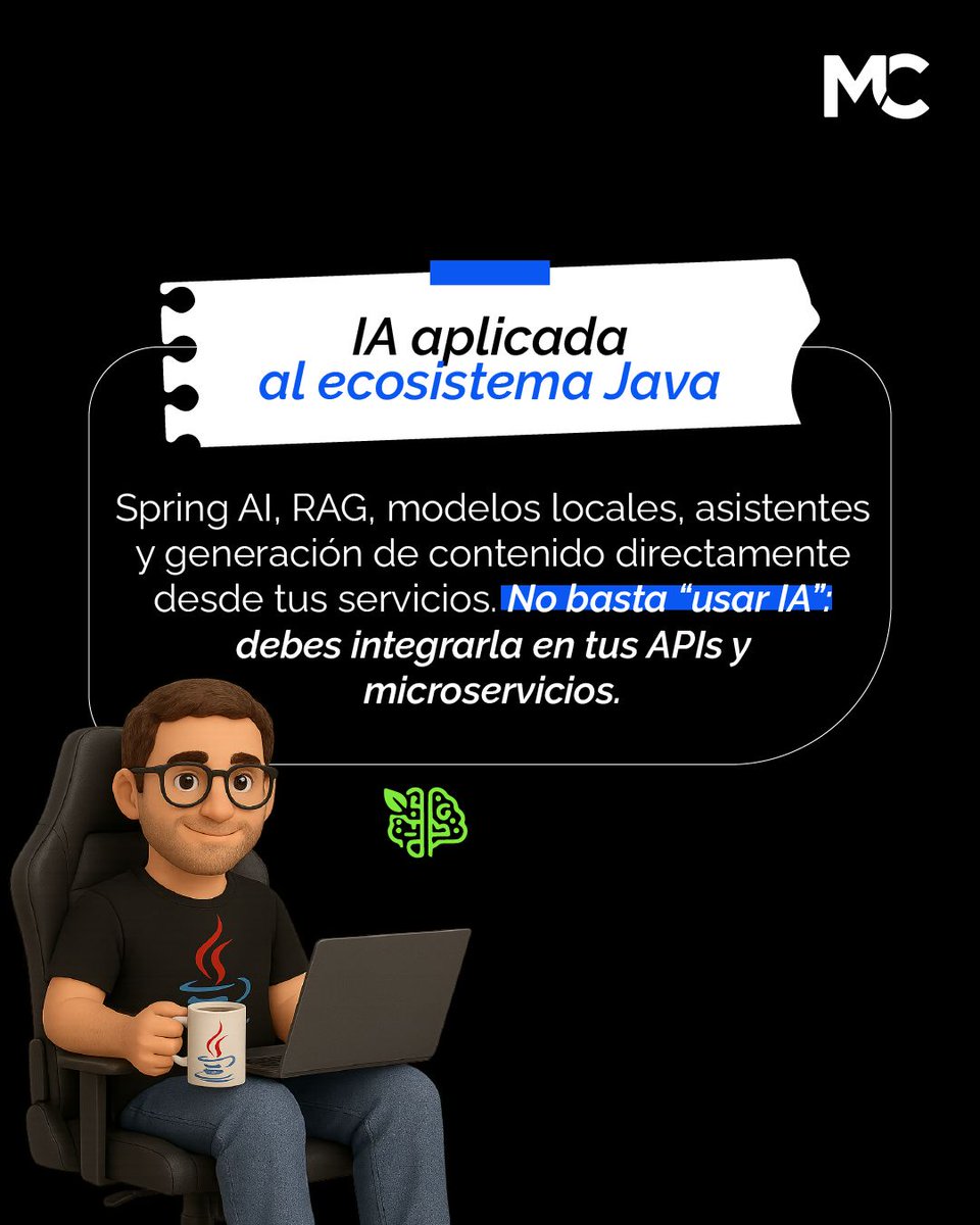 mitocode's tweet image. ¡Hey Coder! 🙋🏻♀️🙋🏻♂️. Estas son las 5 habilidades clave que te van a diferenciar del resto en este 2026☝🏼

🚨 PACK IA (Spring AI Developer + IA para developers)
📲 hhttps://buff.ly/kMjiKnw
.
#mitocode #programador #programacion #tecnologia #ia