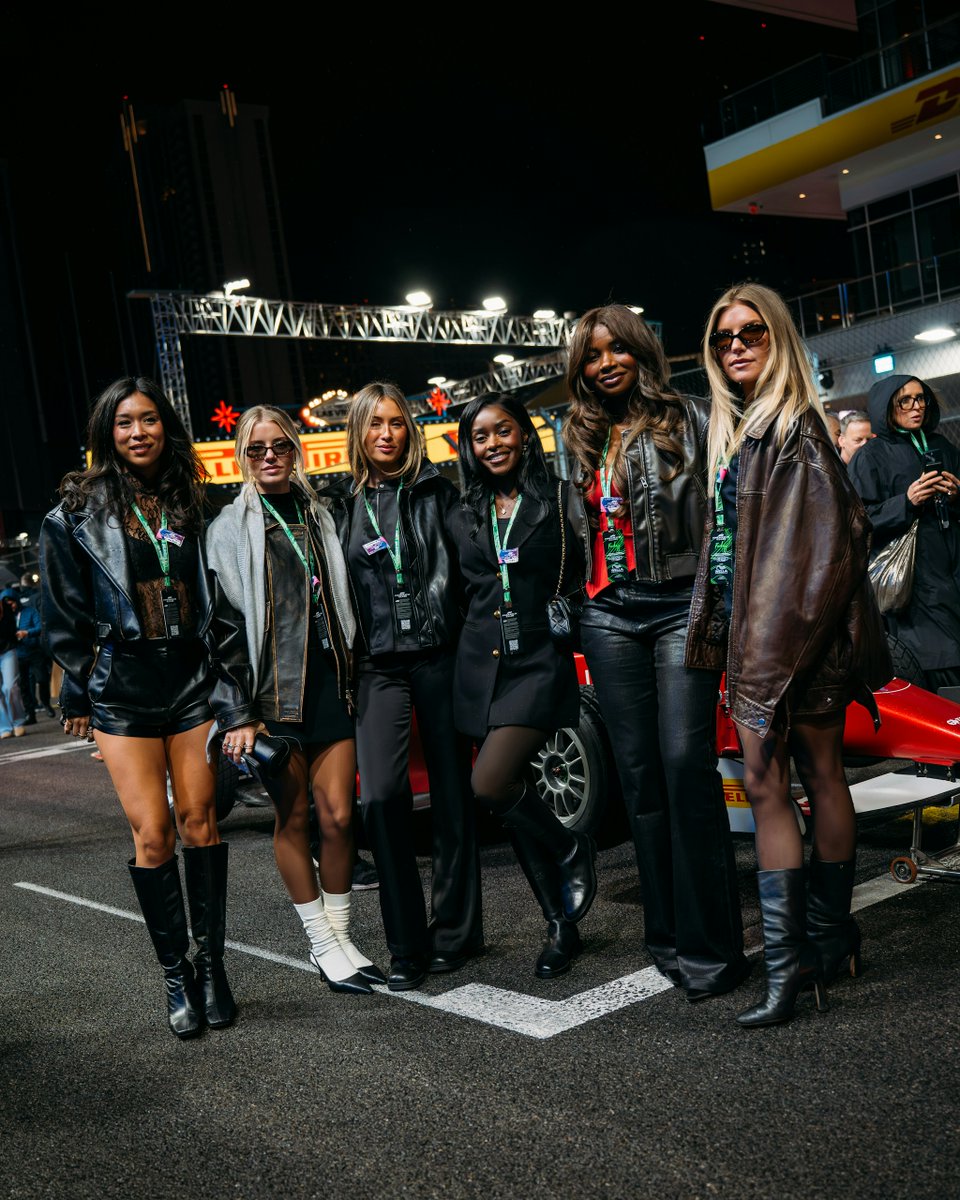 f1academy's tweet image. Star power under the Strip lights. 💫

Familiar faces were out in full force for the final race of the season. 🎰

#F1Academy #LasVegasGP