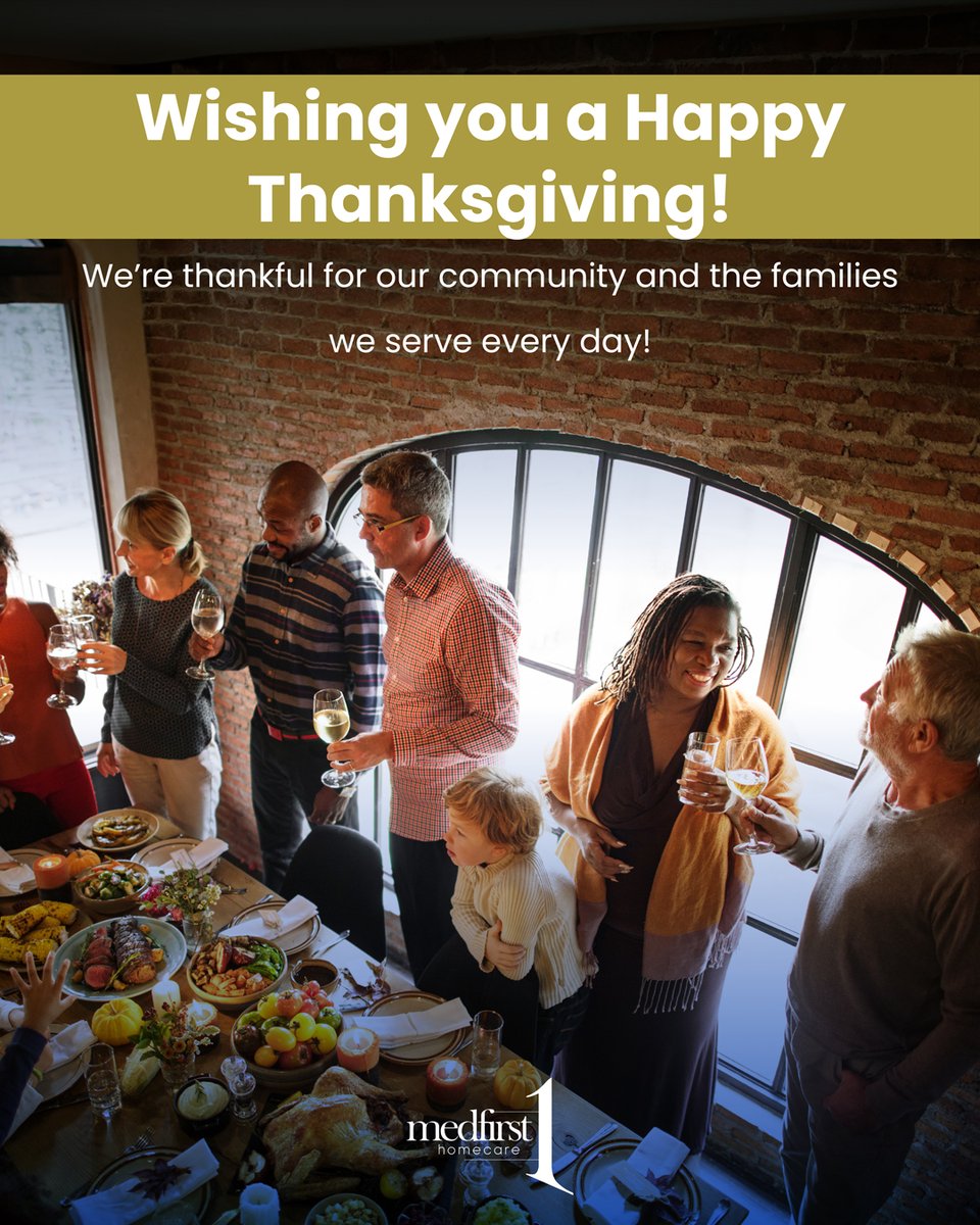 Med1stHomeCare's tweet image. This Thanksgiving, we’re grateful for our wonderful community and the families who trust Medfirst Homecare every day.
From our family to yours — Happy Thanksgiving! 
.
.
.
.
#MedfirstHomecare  #Thanksgiving #MobilitySolutions #HomeMedicalEquipment #QualityCare #CustomerService