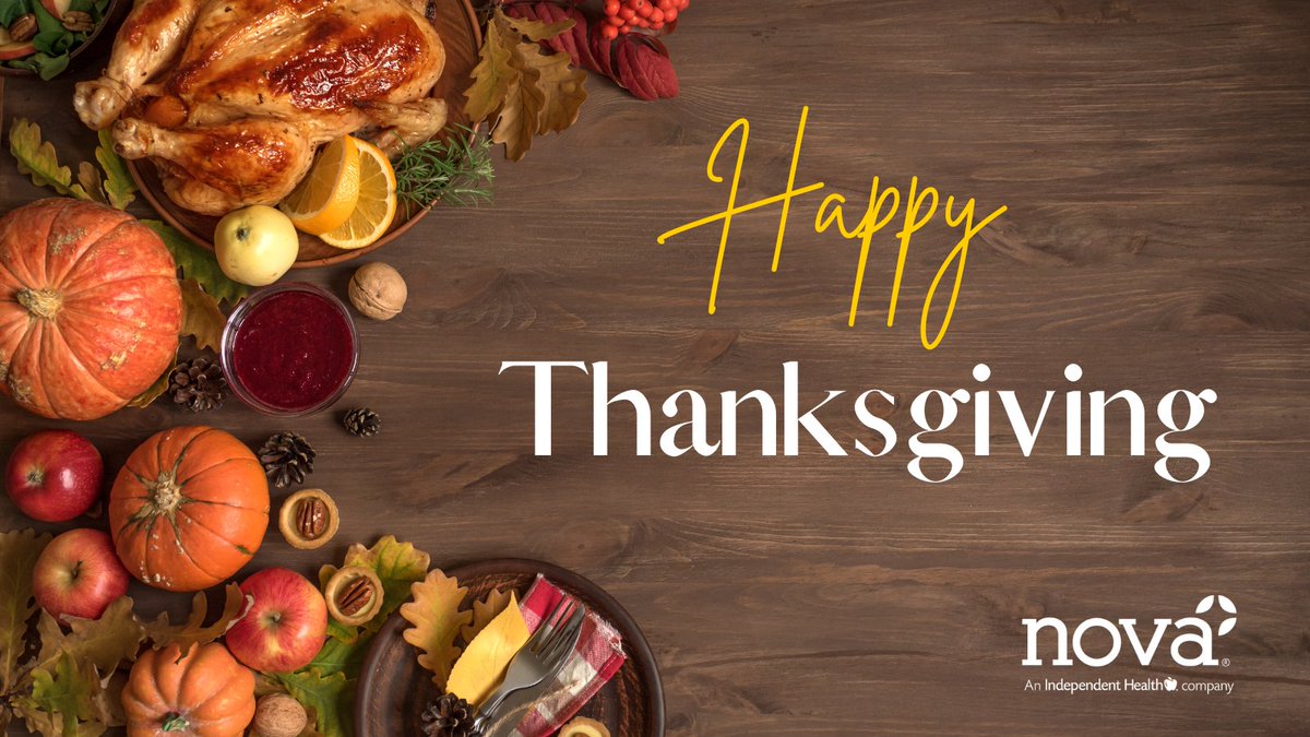 On #Thanksgiving, we at Nova are #grateful for our wonderful associates, broker partners and clients. Take time to #givethanks and we wish you and your loved ones a healthy, happy holiday. #HappyThanksgiving