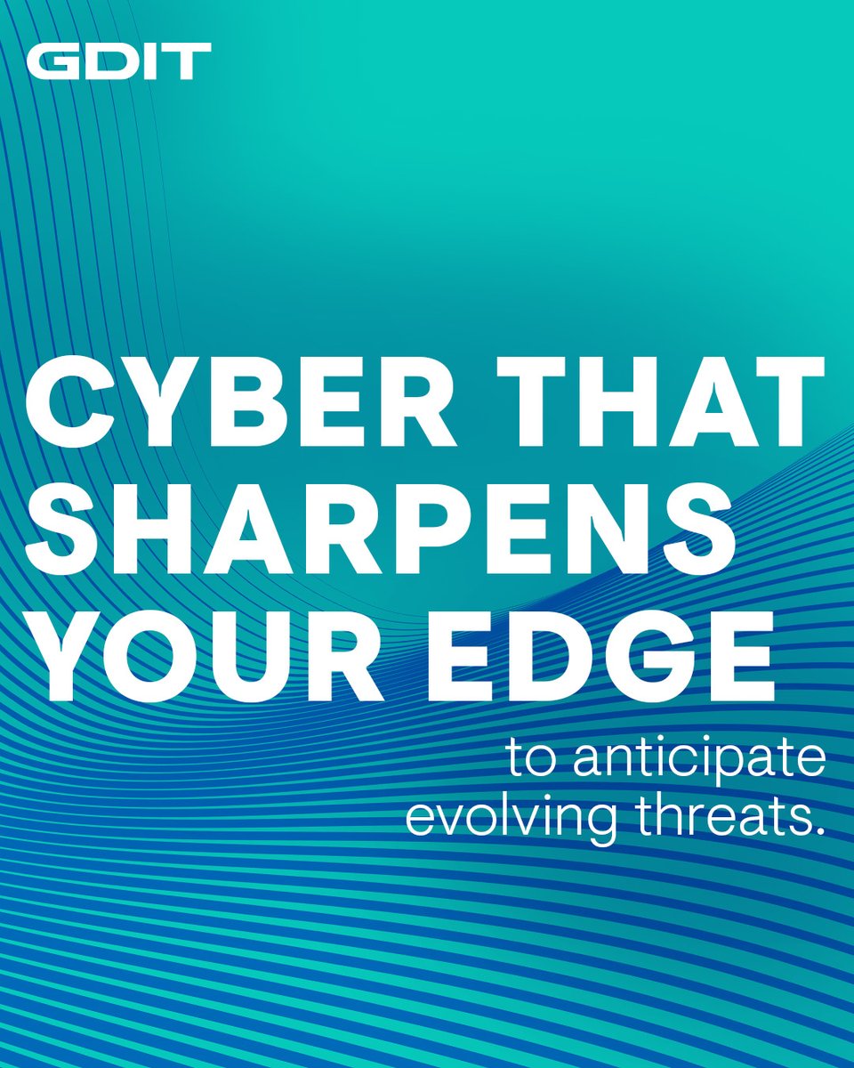 GDIT's tweet image. Evolving cyber threats demand more than traditional defenses. GDIT&apos;s full-spectrum cyber sharpens your edge to anticipate attacks before adversaries strike. Learn more: gdit.com/capabilities/t…