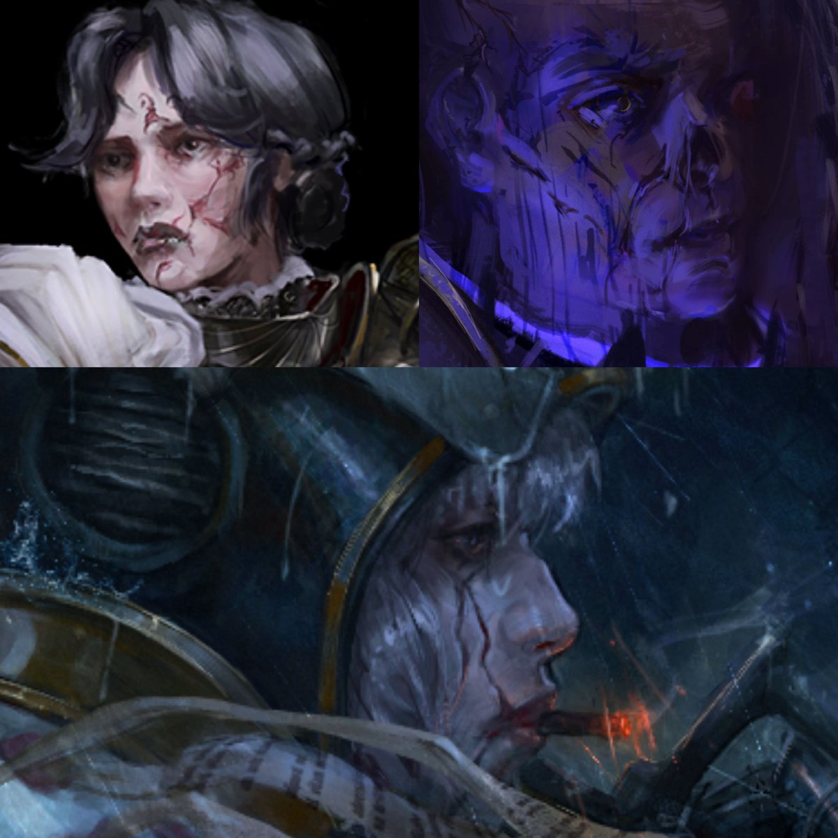 If we're talking about an artist's barely-disguised fetish, I guess giving my characters scars is the most obvious one