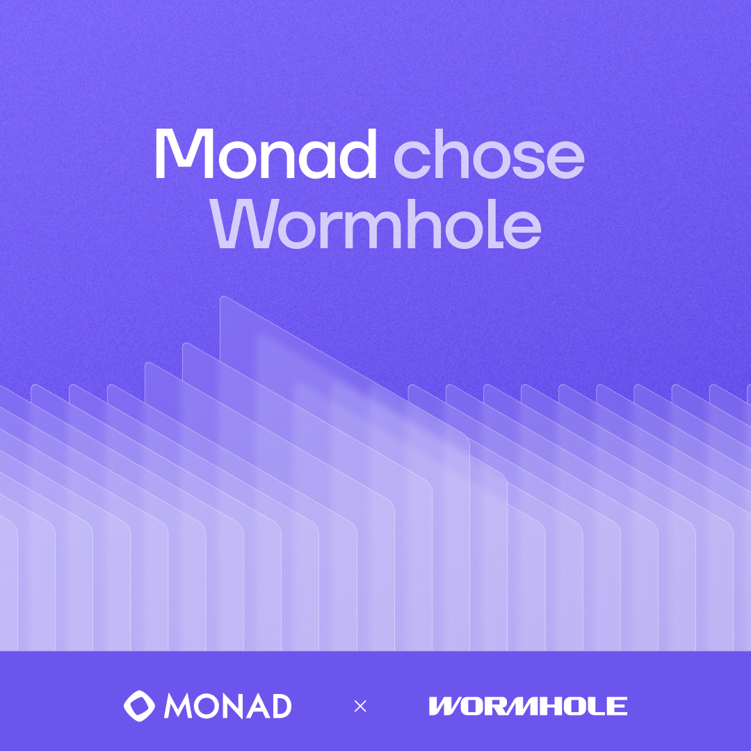 wormhole's tweet image. Monad has selected Wormhole to power its native bridge.

This integration leverages the same foundational infrastructure trusted by the world’s leading protocols and asset managers:
• $170B+ NTT Assets: $USDS, $wstETH, $HYPE, $SOL, $M, $tBTC, $POL
• $3.5B+ Institutional MTAUM:…