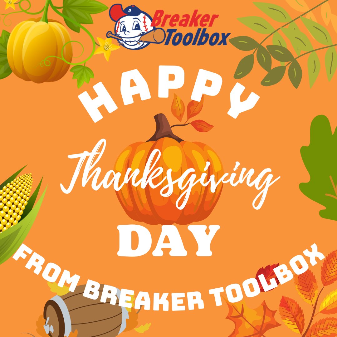 BreakerToolbox's tweet image. Happy Thanksgiving from your friends at Breaker Toolbox!

#thanksgiving #cardbreaks #baseballcards #thehobby #collect