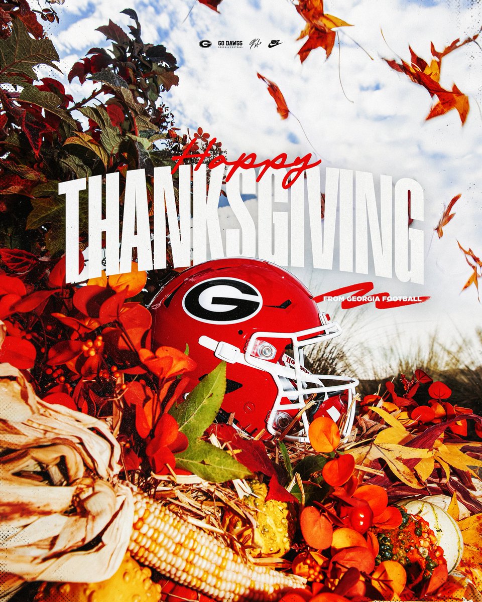 GeorgiaFootball's tweet image. Happy Thanksgiving 🦃

#GoDawgs