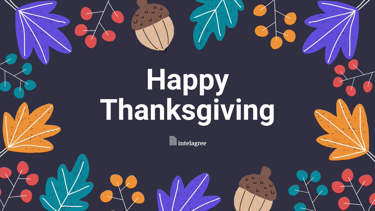 Happy Thanksgiving from the IntelAgree team. We’re grateful for the people we get to work with and learn from every day.