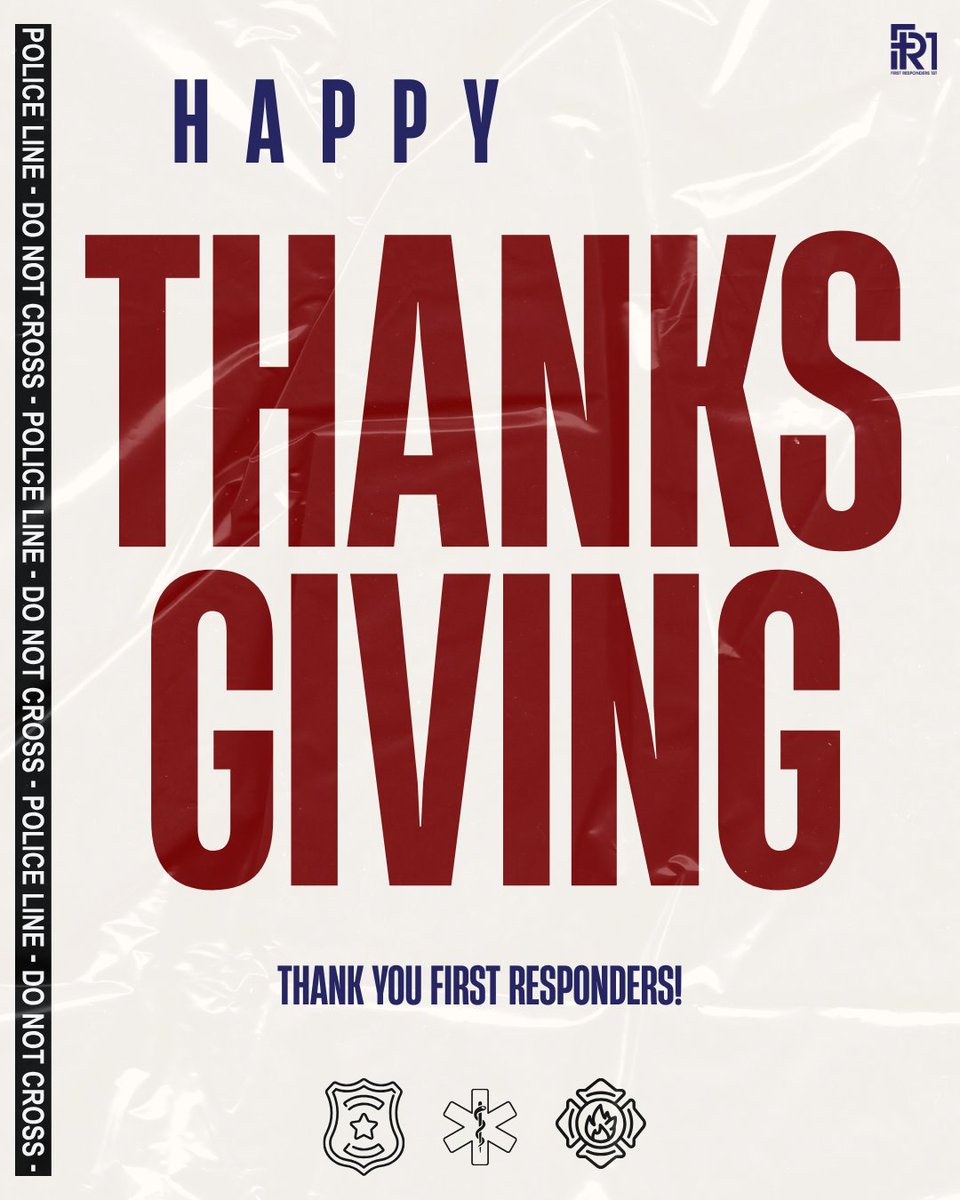 While many gather around their tables today, countless first responders are serving so others can celebrate safely. 🖤

Thank you for your faithful service- we are deeply grateful. Tag a first responder you are thankful for...🤗