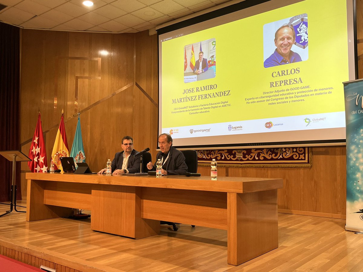 JORNADAS EDUCATIVAS 

📚 Hoy hemos acompañado a <a href="/GlobalNET_info/">GlobalNET Solutions</a> y <a href="/DigitalFactoria/">FACTORIA EDUCACION DIGITAL</a> en sus jornadas de Bienestar y Seguridad: retos y oportunidades para la Escuela del Siglo XXI.

🗣️ La Concejala de Educación <a href="/MercedesULEG/">Mercedes Neria</a> les ha acompañado: “El bienestar emocional no es un