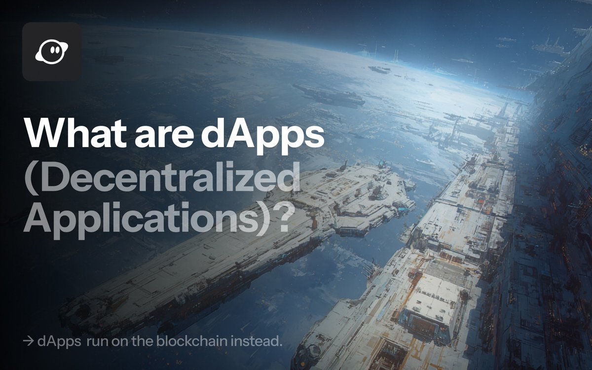 saturnwallet's tweet image. Every app you use today runs on someone&apos;s server.
dApps (decentralized applications) run on the blockchain instead.

They use smart contracts instead of centralized databases, giving users true control over their data and assets.

Keep reading to learn how they work and how…
