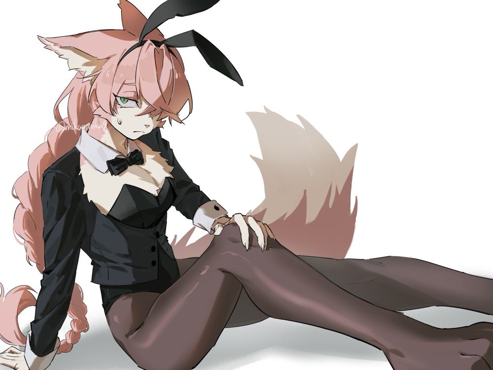 mikan_niku9's tweet image. バニー衣装ケモお兄さん