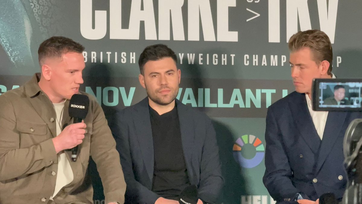 Boxing_UK_'s tweet image. 🥊🇬🇧 PRESSER COMPLETE ✅

Frazer Clarke and Jeamie TKV Interviews on the way from today’s #ClarkeTKV Press Conference

A British heavyweight title fight on terrestrial telly 👏