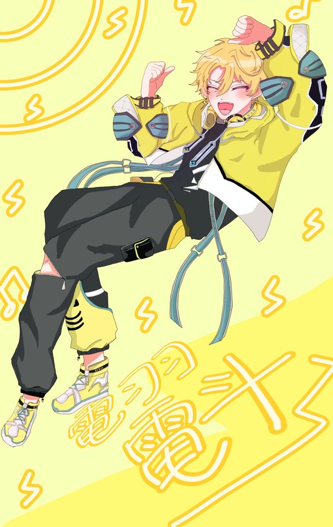 電羽アート ٩(๑><๑)۶