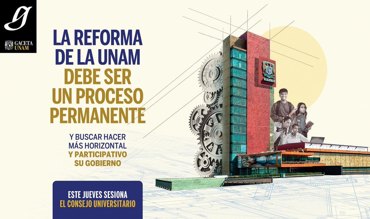 Mantente informado de los sucesos más destacados de tu Universidad.
Descubre lo último cada lunes y jueves <a href="/Gaceta_UNAM/">Gaceta UNAM</a>. 🗞️

gaceta.unam.mx/wp-content/upl…