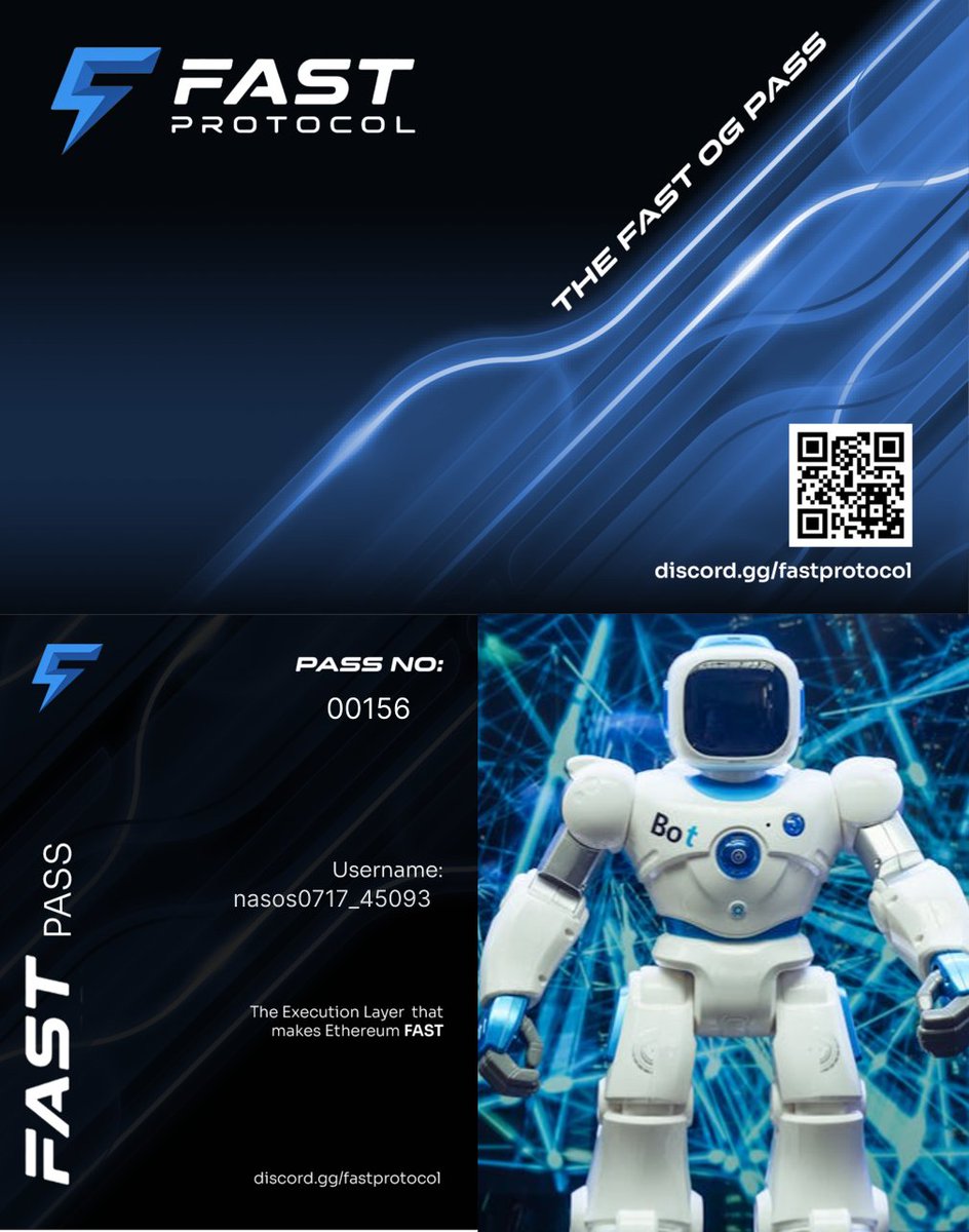 Fast Lane OG Pass activated.

@fast_protocol is building a 200-millisecond Ethereum UX with private orderflow and preconfirmations.

Come through and earn Fast Points: discord.gg/fastprotocol