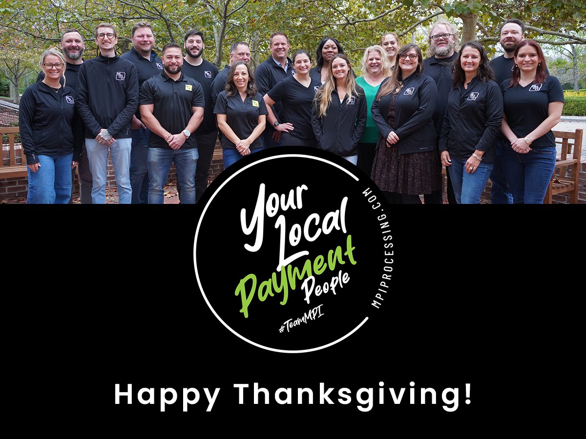 Happy Thanksgiving. Grateful for our employees, partners, and the merchants who trust us. Thank you for supporting your local payment people. Wishing you a holiday filled with appreciation and good moments. 💚🦃
