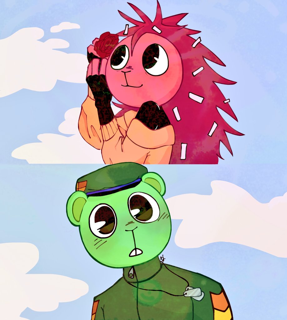 JazR024's tweet image. Un DTIYS que hice para @/luxurinne en ig 🫶
#happytreefriends #flippyxflaky