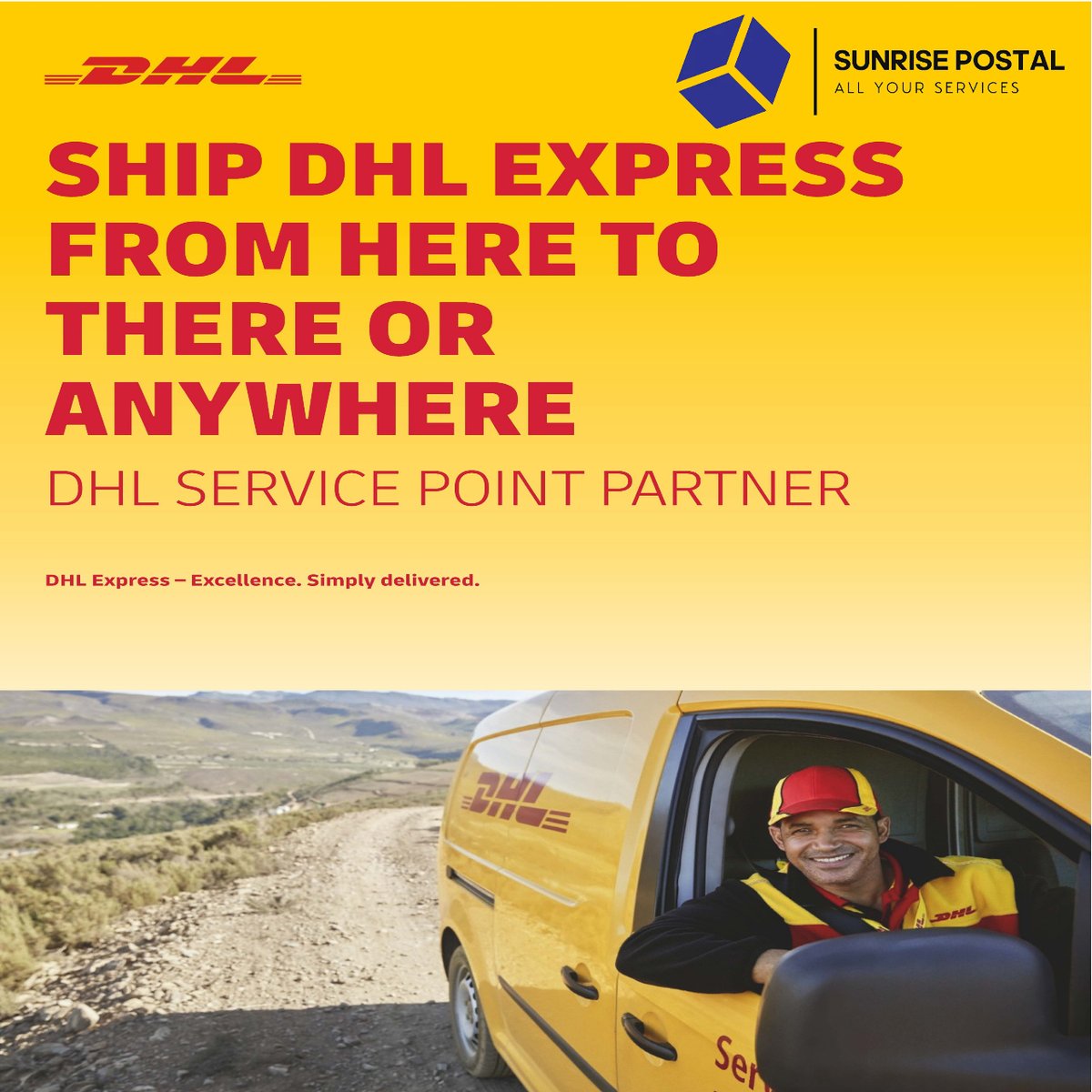 SunrisePostal's tweet photo. https://t.co/qCEIQe3WP6
📦Need to send a package quickly and securely? 🌍✈️ Whether it's a small parcel or a large shipment, trust us for reliable and efficient delivery services worldwide. Contact us to shipping options and get your package on its way! #DHLShipping #FastDelivery https://t.co/XE9GtlTZWE
