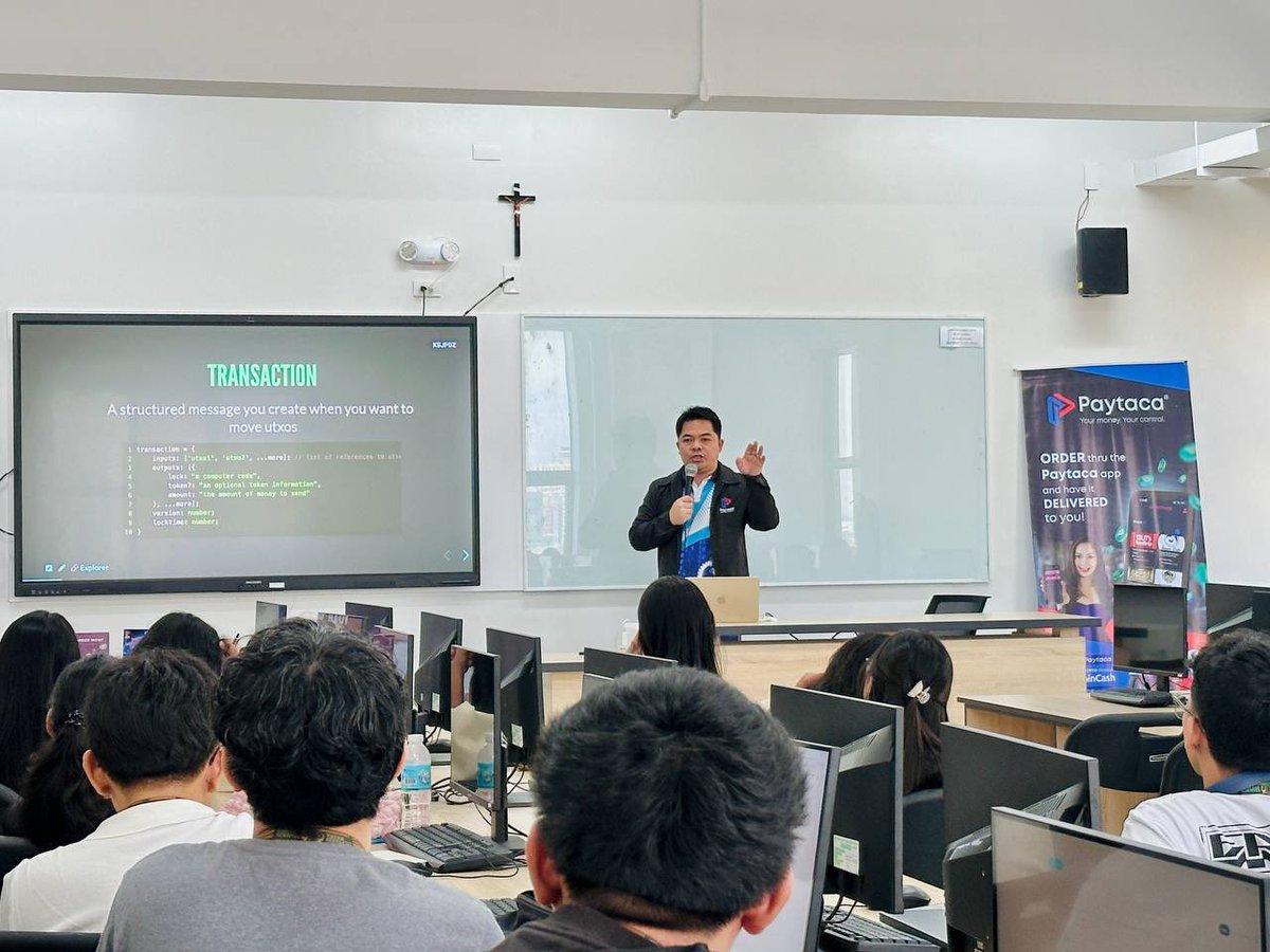 _paytaca_'s tweet image. Day 1 of our Blockchain Tech Workshop at the University of San Jose–Recoletos (USJR) wrapped up yesterday with insightful discussions, curious minds, and plenty of lightbulb moments. ⚡💻

Josenian students showed incredible energy from start to finish — asking smart questions,…