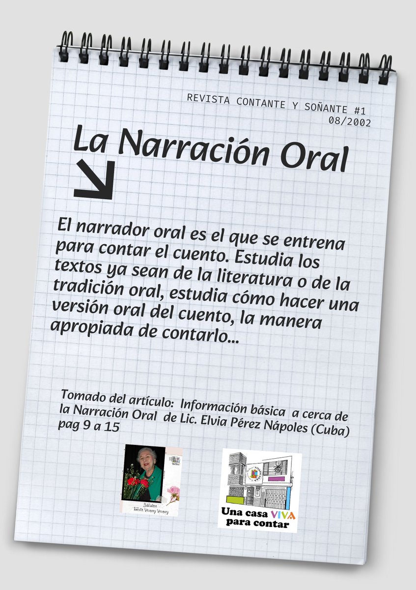 Seguimos con el artículo de Elvia Pérez en el que describe las diferencias entre cuentero popular, narrador expontaneo y el narrador oral, en el artículo publicado en la revista Contante y Soñante #1. Lo encuentras en la Biblioteca Teresita Vásquez o en la <a href="/BPPiloto/">Biblioteca Pública Piloto</a> de Medellín