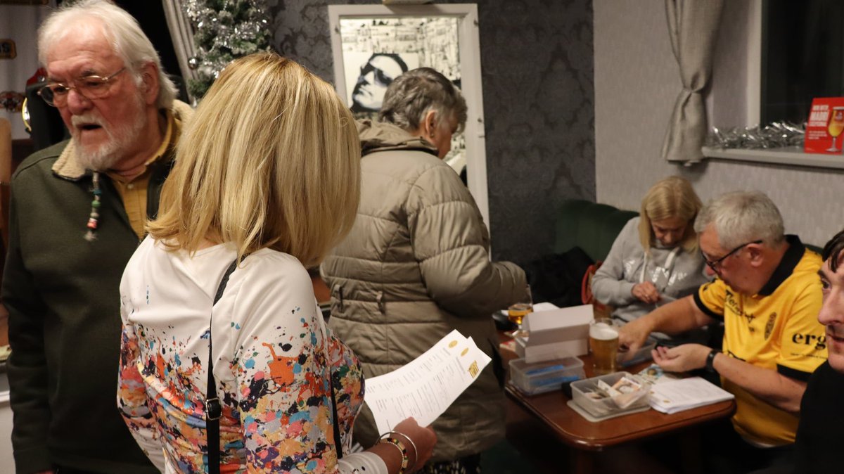 CTSC2's tweet image. CTSC Committee Members Christine Taylor (Treasurer) &amp;amp; @paulBW12 (secretary) busy taking 2026 Membership at George V on Tuesday 25th November 

Message if you want to know how to join CTSC for 2026. Membership is £10 for the year

#CTSC #COYF 🐯🏉💛🖤