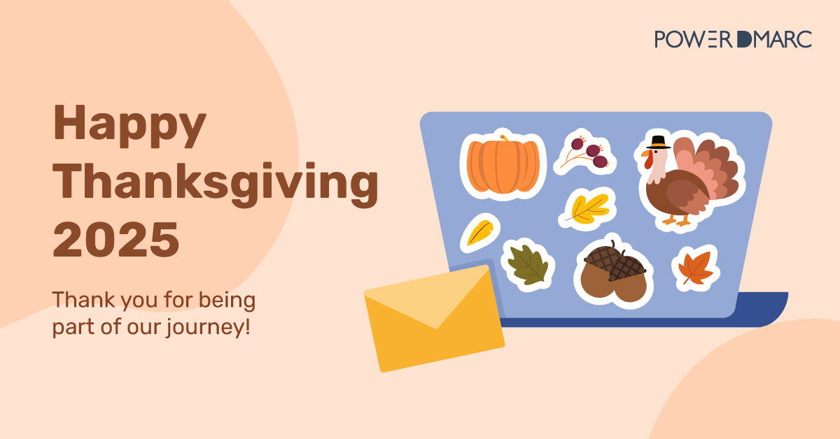 powerdmarc's tweet image. 🦃 Grateful for our customers, partners, and team who inspire us to raise the bar every day. Wishing everyone a safe and happy Thanksgiving! 🍁
#happythanksgiving #thanksgiving2025 #grateful #gratitude #dmarc #powerdmarc