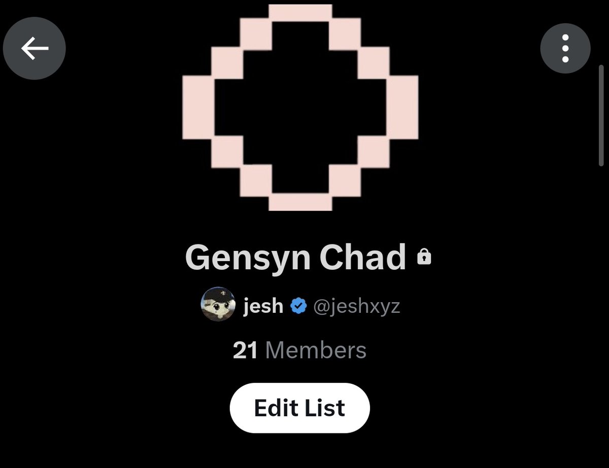 I just made a list of <a href="/gensynai/">gensyn</a> chad.

I've just gathered 20 people now

If you want to be one of them, just comment gswarm.

I want to build connections with all of you.