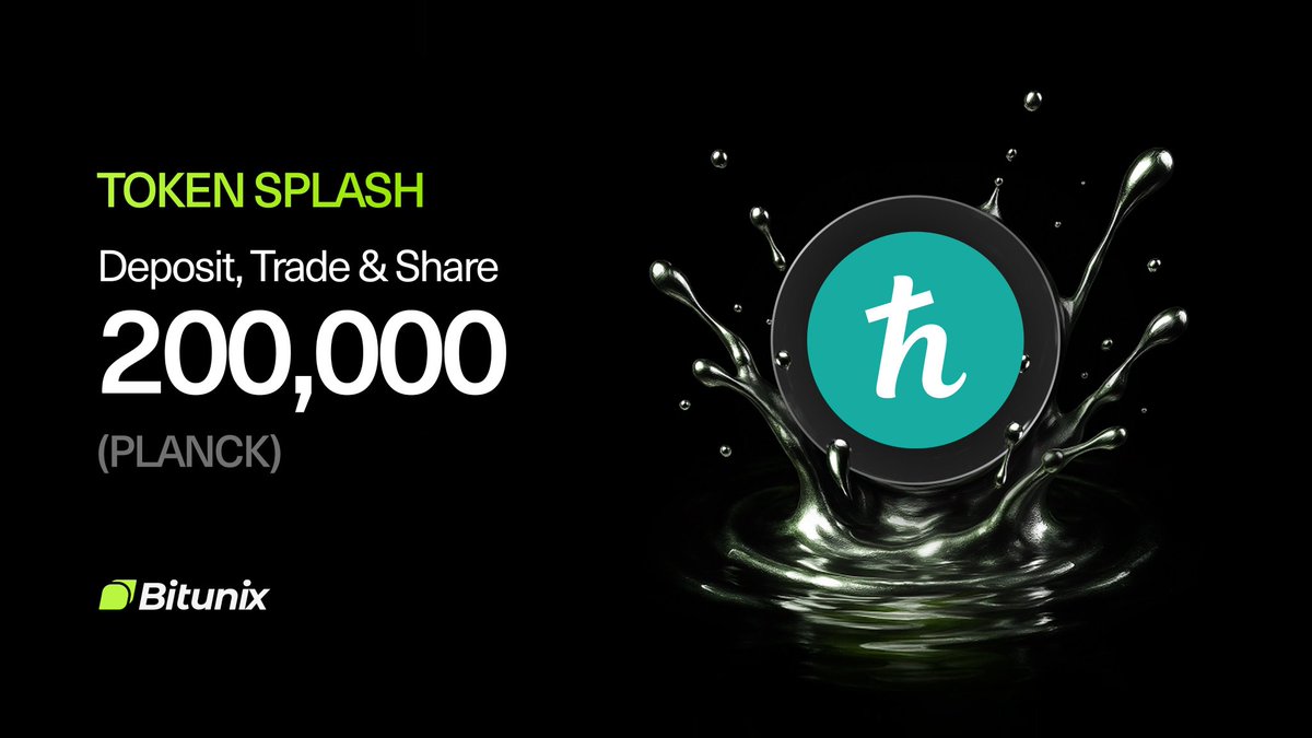 Aishacryptoo2's tweet image. The momentum keeps building

@plancknetwork joins the #Bitunix Token Splash, giving every trader a shot at 200,000 $PLANCK.
Deposit. Trade. Compete. Win.
Simple moves. Real rewards. 

Start here 👉 bitunix.com/p/0PLANCKsplash
@BitunixOfficial