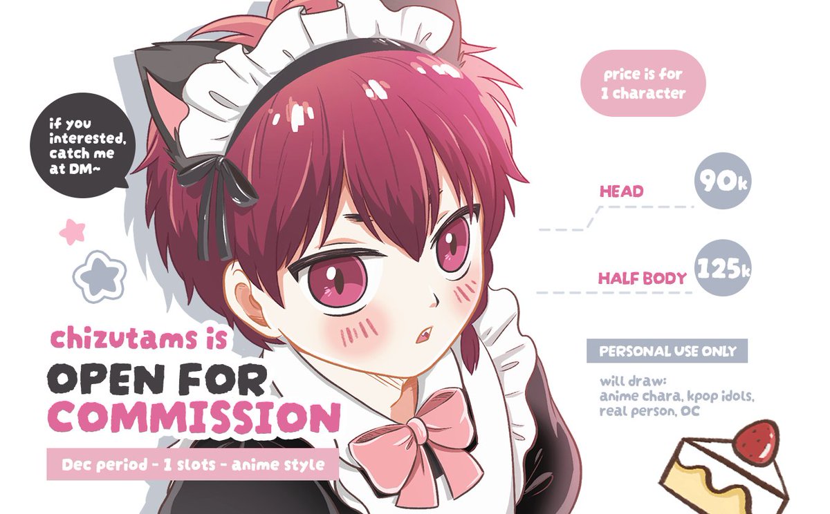 chizutams's tweet image. halo! i&apos;m open for chibi and anime style commission for December.  3 slots for chibi style, and 1 slot for anime style~ if u interested, please catch me at DM, thankyouu 🥰🥰
#opencommissions #zonauang #commissionart #chizucommission