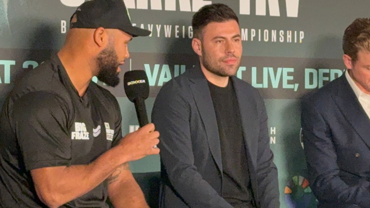 Boxing_UK_'s tweet image. 🥊🇬🇧 PRESSER COMPLETE ✅

Frazer Clarke and Jeamie TKV Interviews on the way from today’s #ClarkeTKV Press Conference

A British heavyweight title fight on terrestrial telly 👏