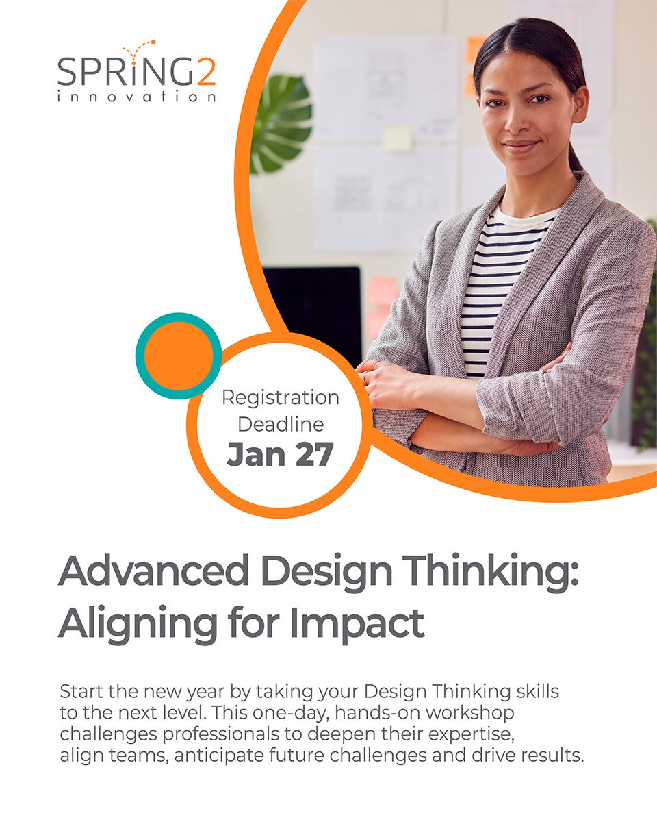 Spring2Inno's tweet image. 🎉 Start the year strong! Elevate your Design Thinking skills, align your team and create solutions that make an impact with our Advanced Design Thinking workshop.

STARTING Jan 27—zurl.co/0E2tA

#Spring2Innovation #TeamAlignment #FutureFocused