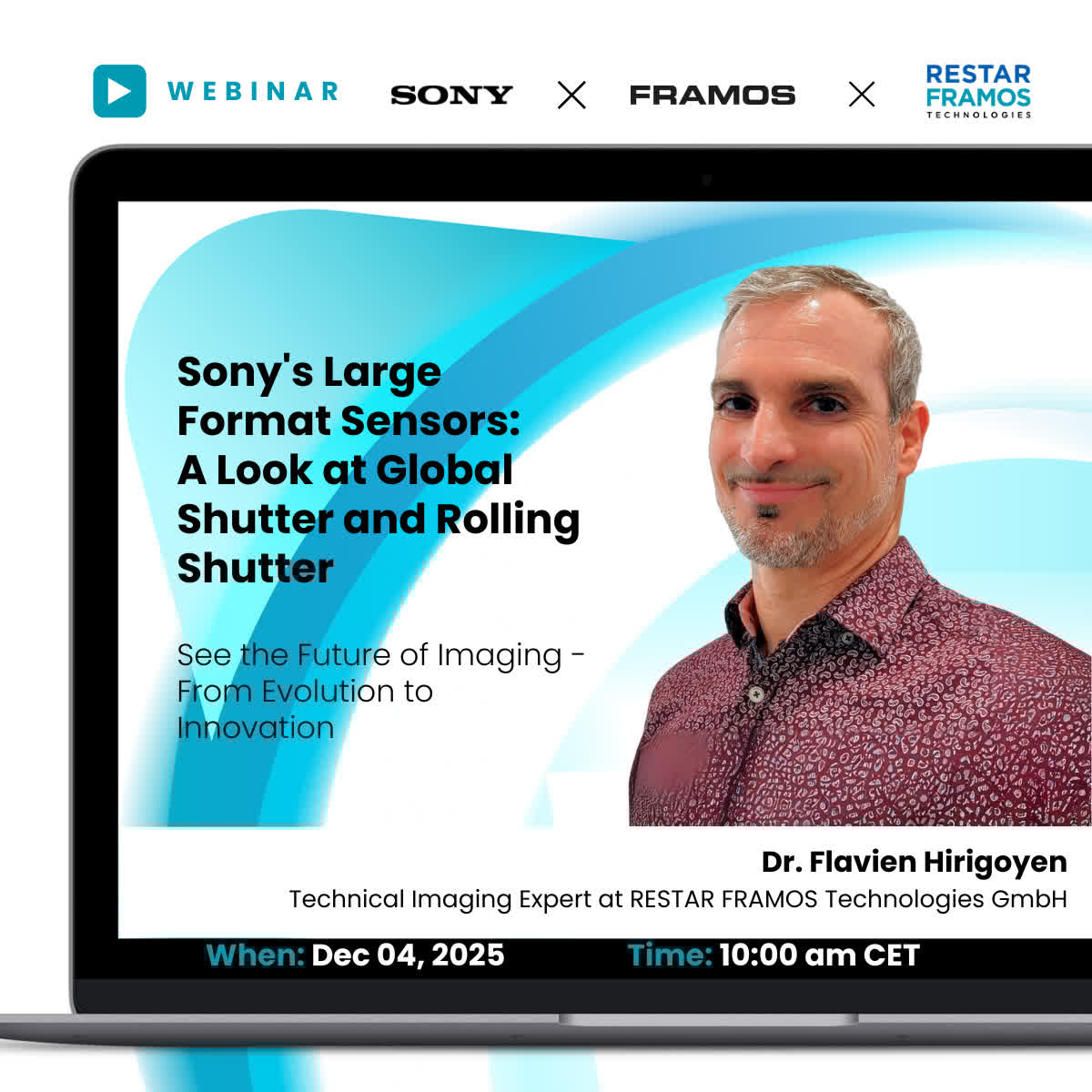 framosimaging's tweet image. 🔬 Meet Dr. Flavien Hirigoyen – Technical Imaging Expert, Restar FRAMOS

🗓️ Dec 4, 10:00

🔗 Save your seat: bit.ly/4qXoHOg?utm_ca… 

#RestarFRAMOS #SonySensors #ImagingExperts #Webinar #FRAMOS