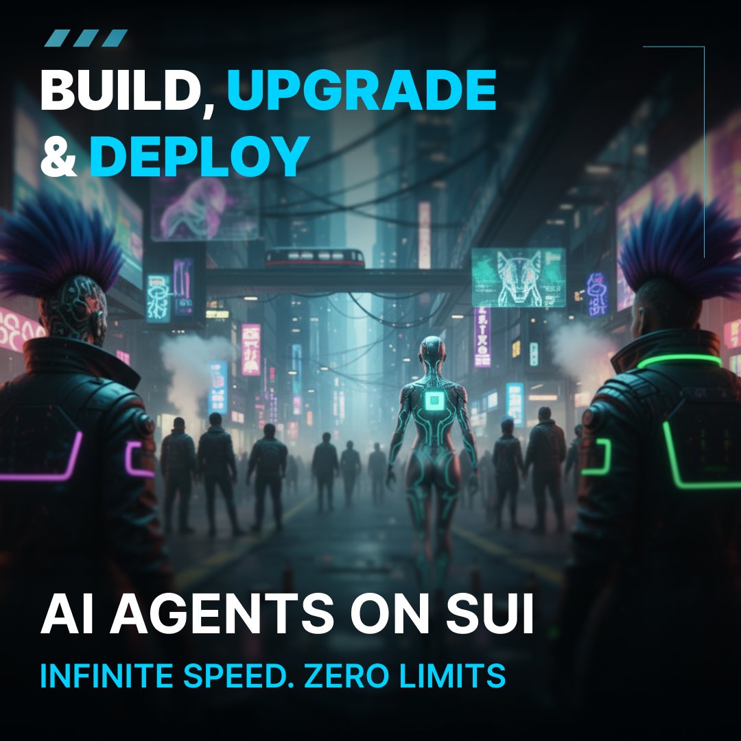 The future of on-chain automation is live — and it’s happening on SUI. ⚡

Build AI Agents with zero code.
Upgrade them, trade them, scale them.

Your intelligence, multiplied.

Start now → dapp.suiagents.ai