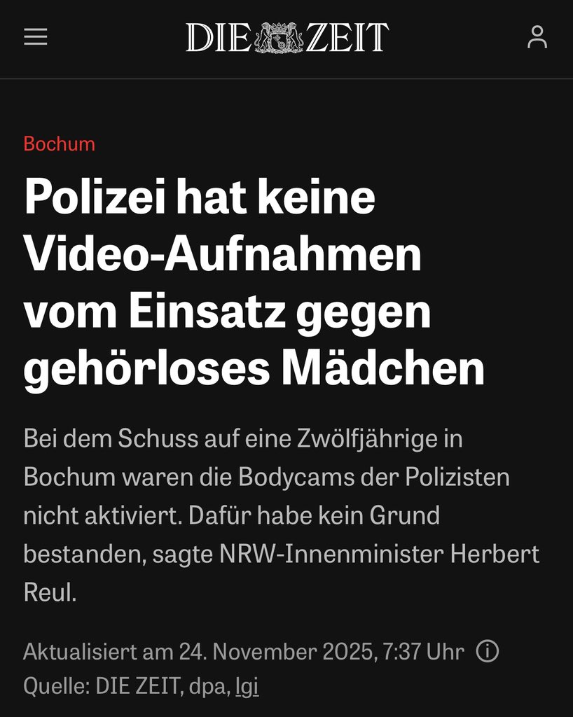 Ich würde die Polizei 100 Mal mehr respektieren, wenn bei solchen und ähnlichen Fällen nicht (komischerweise) immer die Bodycams aus wären….