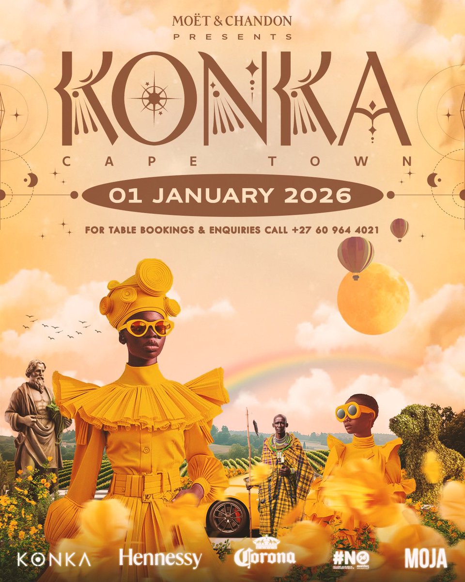 athandwe_'s tweet image. 01.01.2026 is getting close bethunaaaaa and all roads lead to @KonkaSoweto Cape Town!!! 😍🍾 the number below secures your table so make sure you call ASAP!🔥

060 964 4021 

#KonkaCapeTown
#MoëtChandon
#SummerTour