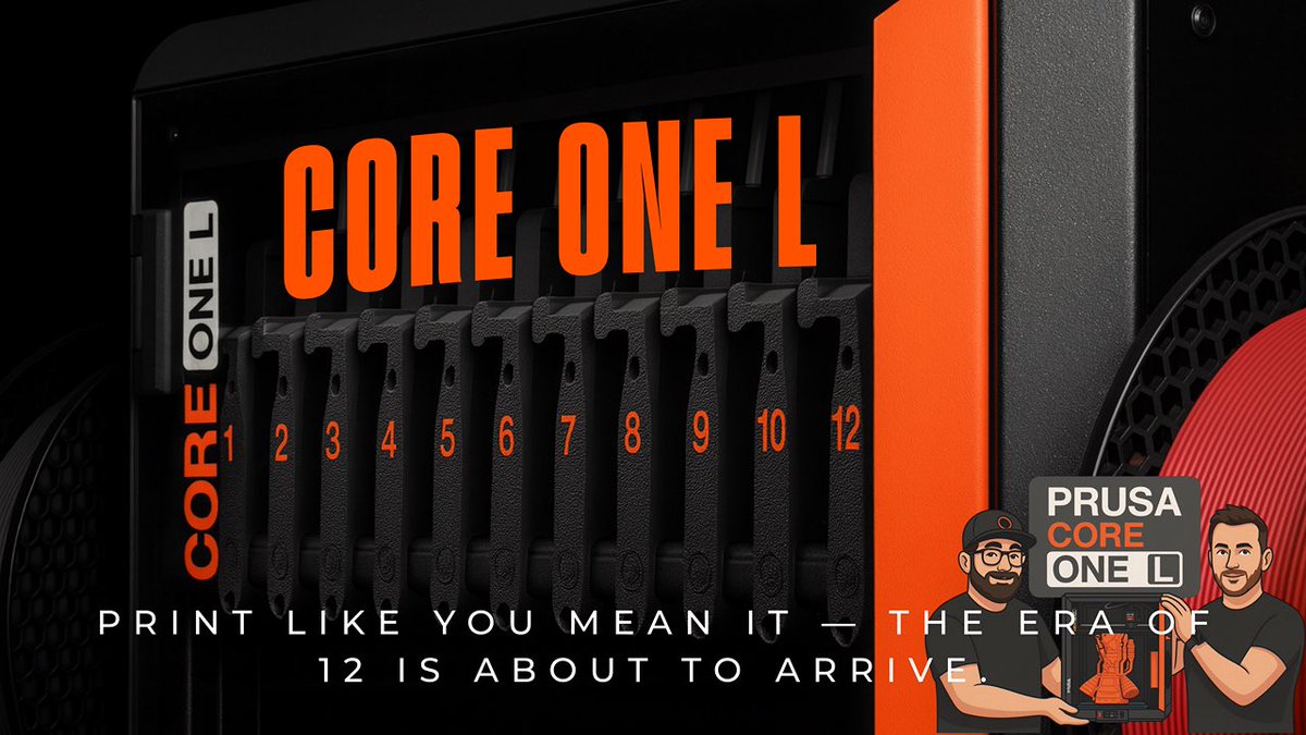 Prusa Core One L vs The Industry — Is This the Next Big Multi-Material Platform?
youtu.be/PL90G2xYt5I <a href="/Prusa3D/">Prusa3D</a> #coreoneL #prusa