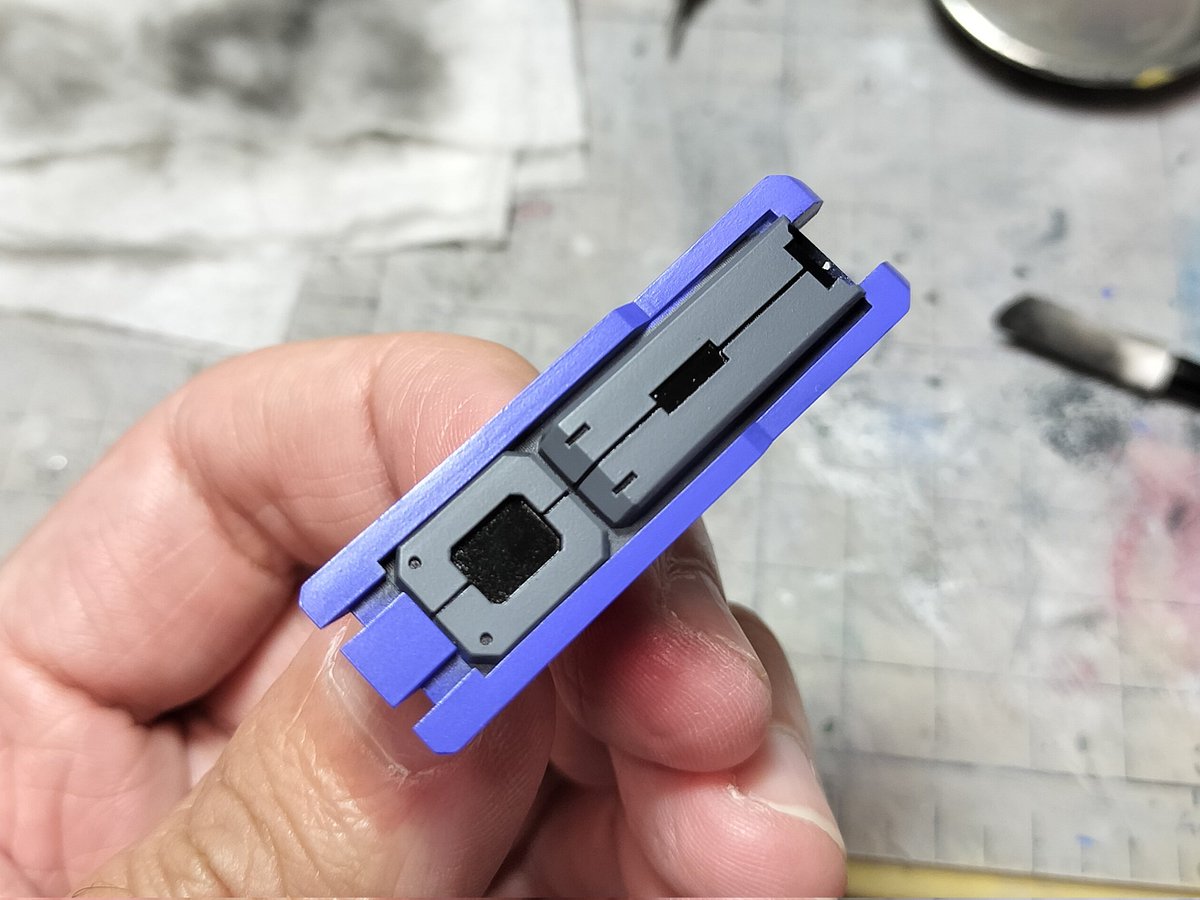 ruusukeppoi's tweet image. 久々の模活ー
エナメルふきふき