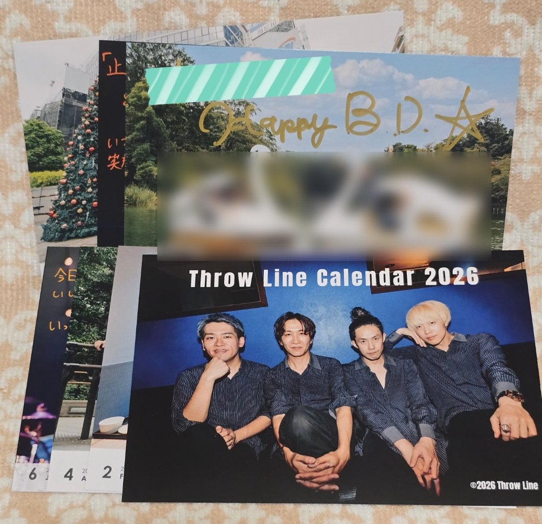 kiyokiy06185377's tweet image. #ThrowLine カレンダー2026🗓
一昨日届いてました🙆‍♀️
あの方からのメッセージᝰ✍🏻𖤐
ありがとうございます🥰
来年もスロラと共に楽しみです🫶