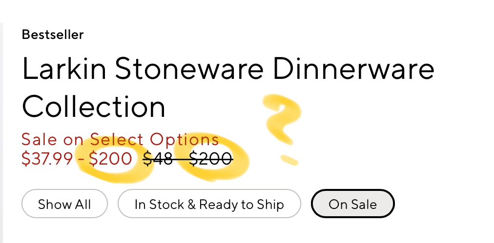 Sales are not that good right now