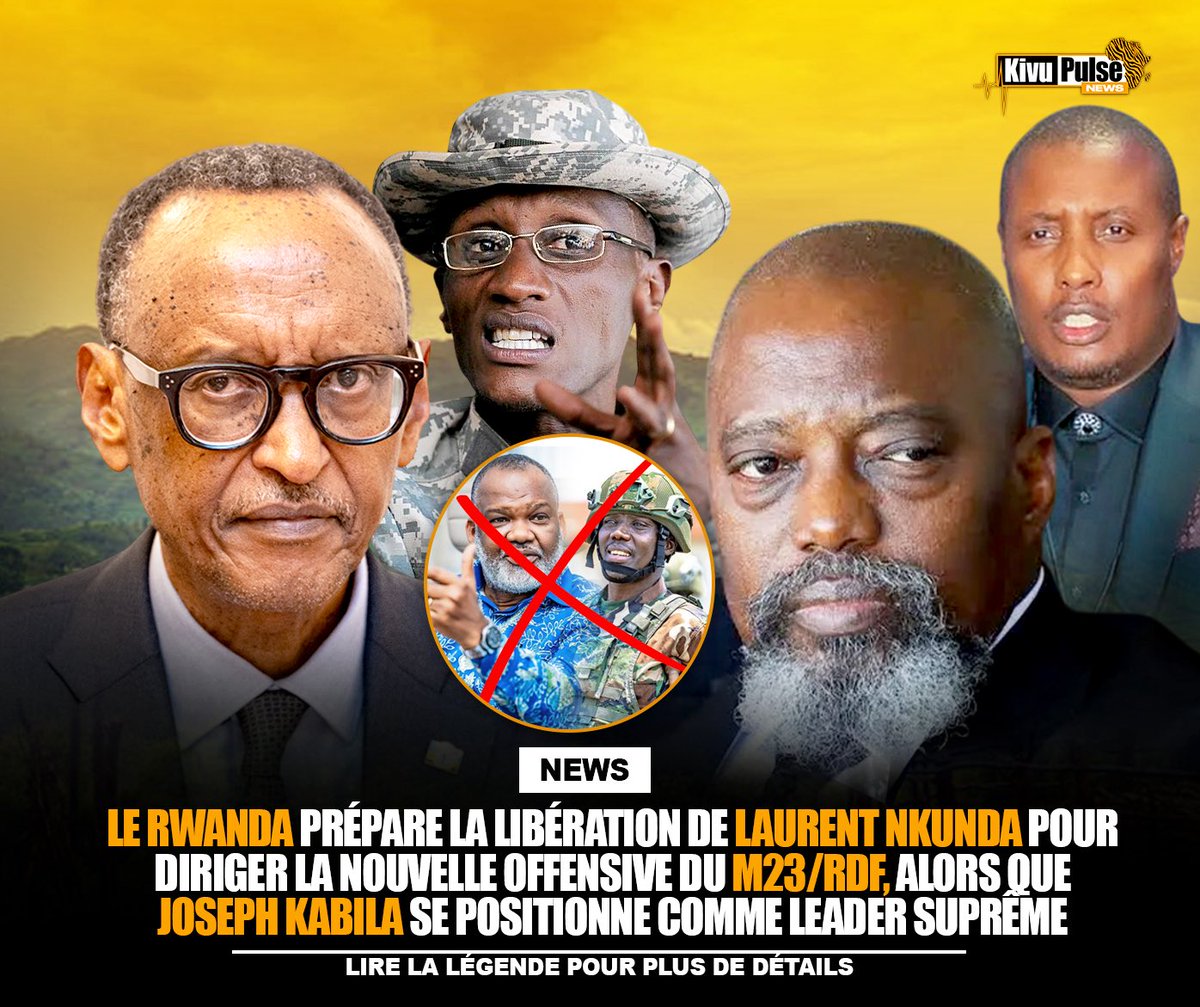 🚨ALERTE ‼️LE RWANDA ET LE M23 PRÉPARENT UNE MAJEURE OFFENSIVE DANS L’EST DE LA RDC 🇨🇩

De nouvelles informations confirment que le #Rwanda et la coalition #M23/#AFC #RDF finalisent les préparatifs d’une vaste offensive qui pourrait toucher plusieurs provinces de l’est de la