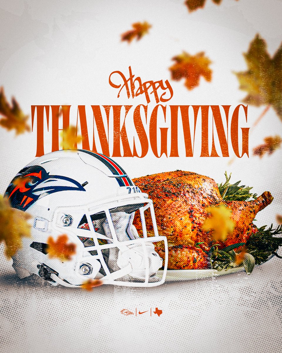 UTSAFTBL's tweet image. Happy Thanksgiving from our family to yours! 🦃🧡

#210TriangleOfToughness | #210wned