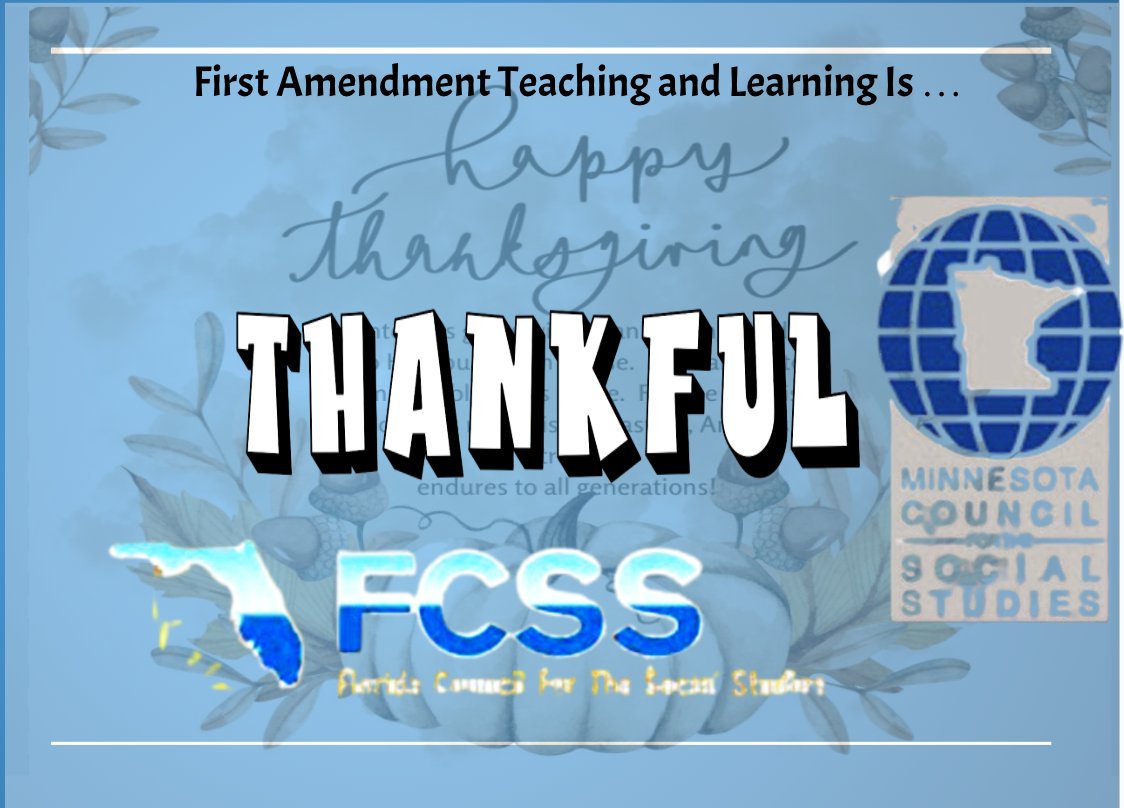 HAPPY THANKSGIVING!  Grateful to <a href="/MarkJWestpfahl/">Mark J. Westpfahl</a>, The MCSS &amp; The FCSS for co-sponsorship of my HOD resolution. What are you thankful for 27 Nov. 2025? <a href="/NYSCSS/">NYSCSS</a> <a href="/NCSSNetwork/">National Council for the Social Studies (NCSS)</a> <a href="/officialNJCHE/">New Jersey Council for History Education</a> <a href="/shannonsalter70/">Shannon Salter</a> <a href="/historyherway/">CherylAnne Amendola 🍎</a> <a href="/socialstudiestx/">SocialStudiesTx</a> <a href="/ReligionMatter5/">Tim Hall, Ph.D.</a>