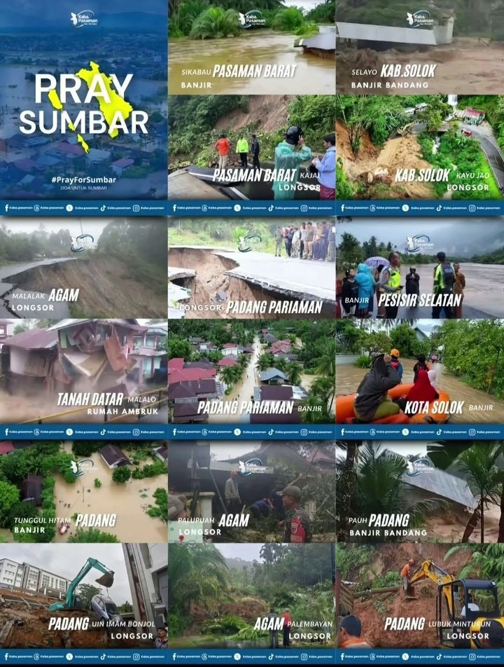 astorcokicoki's tweet photo. @tanyarlfes ini kondisi di padang ya teman"🙏
tolong bantu doa agar saudara/i kitaa selalu selamat dan aman di manapun berada🙏
akses dari padang ke kota lainnya utk saat ini putus dikarenakan banjir bandang dan longsor
#PrayForSumatera #prayforsumbar https://t.co/aKnbew7Ue6