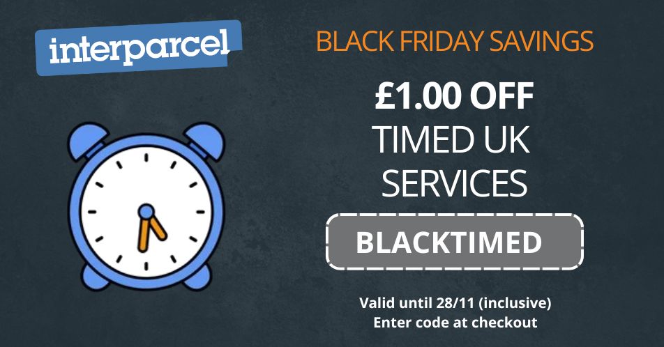 interparcel's tweet image. Black Friday savings have landed 🛍️
Enjoy £1.50 off any DX Freight service and £1 off all UK timed services right now.

More offers are on the way 👀
Check back tomorrow and Monday for even more great deals!