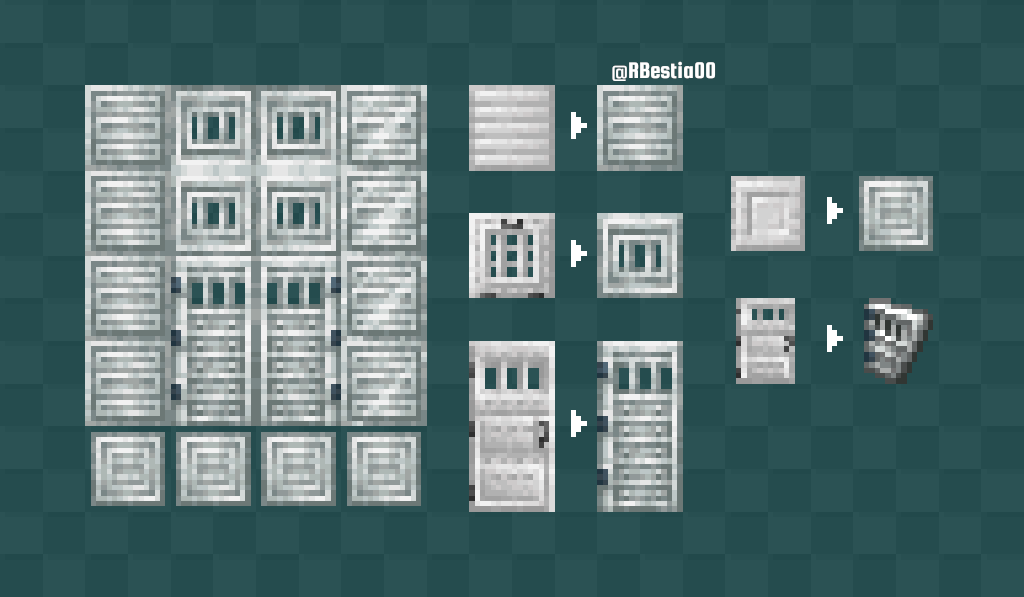 Redesigns - Iron Set
#Minecraft #Pixelart