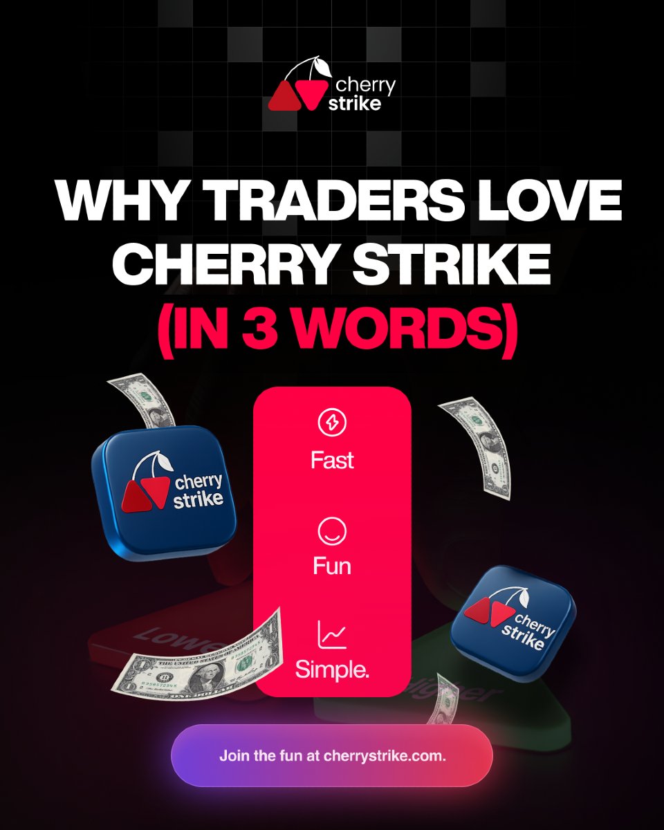 Simple. Fast. Focused.

That’s how traders describe Cherry Strike.

You don’t need endless tabs or fancy tools. You just need one call and clean feedback.

Start now at cherrystrike.com (link in bio)
.
.
.
#TraderTalk #CherryStrike #FastTrading #SimpleSetup #TapToTrade
