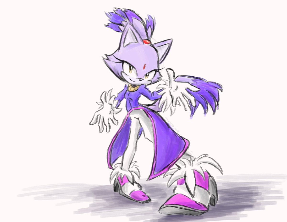 Our fire queen 💜

#blazethecat