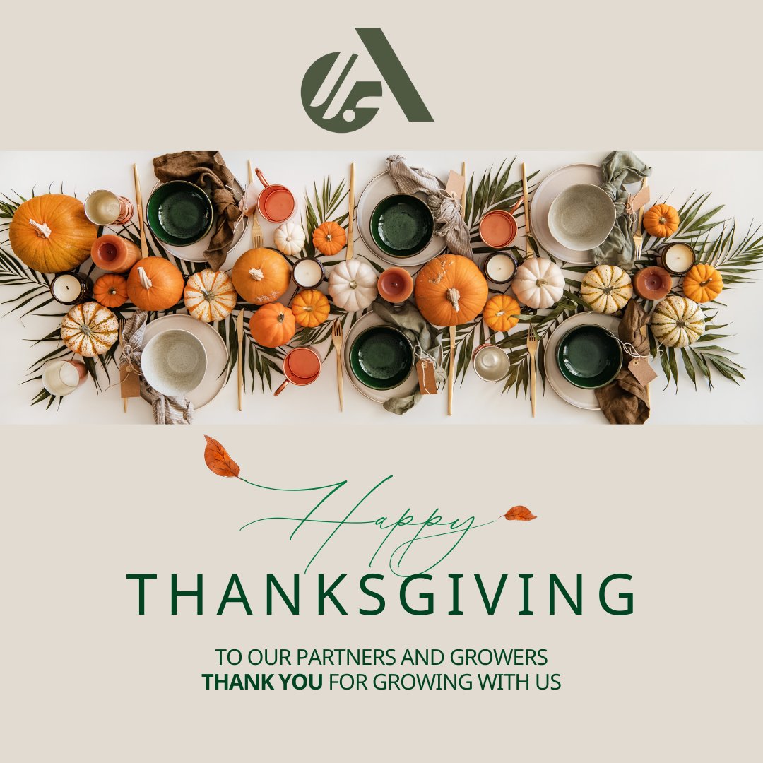 We are thankful for the hands that plant, the partners who support, and the relationships that continue to grow with us. 

Wishing you a Happy Thanksgiving from all of us at Advanta!
