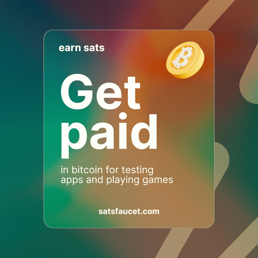 satsfaucet's tweet image. #Stacksats #Satsfaucet