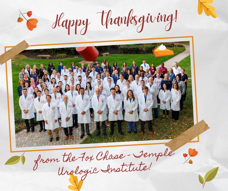 HTG 🦃 from <a href="/FCUroOnc/">Fox Chase - Temple Urologic Institute: FCCC Branch</a> / <a href="/TempleUrology/">Fox Chase - Temple Urologic Institute: TUH Branch</a> !